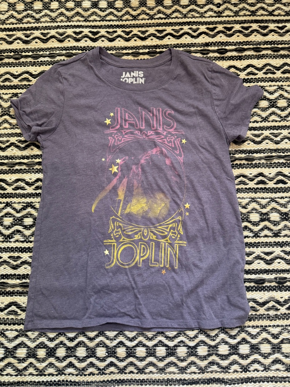 Lucky Brand Women’s Janis Joplin Purple Graphic Tee